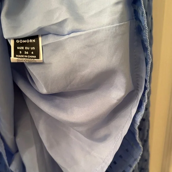 Blue Ruffled Dress - Picture 3 of 4